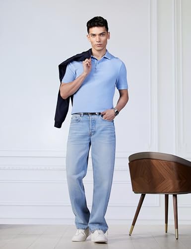 Image of Marks & Spencer Men's Cotton Collared Regular Fit T-Shirt
