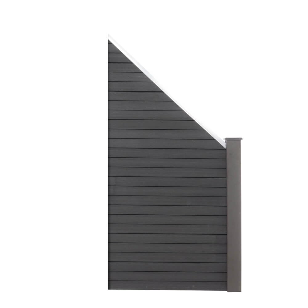 Home Deluxe Sichtschutzzaun Callado – 2x Schrägelement, Steckzaun, WPC-Zaun