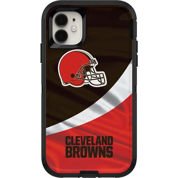 Skinit Decal Skin Compatible with OtterBox Defender iPhone 11 Case - Officially Licensed NFL Cleveland Browns Design