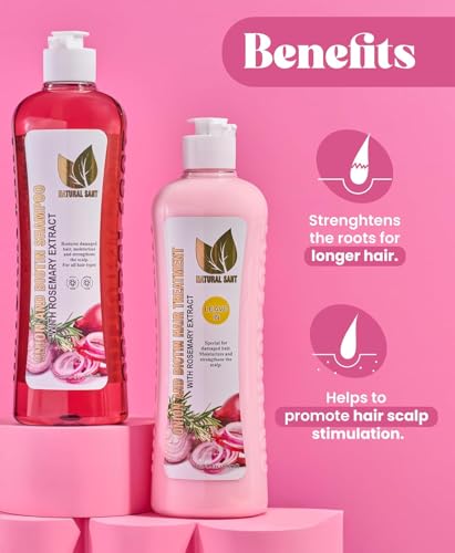 image for NATURAL SANT - Onion Biotin and Rosemary Shampoo & Treatment Set for S