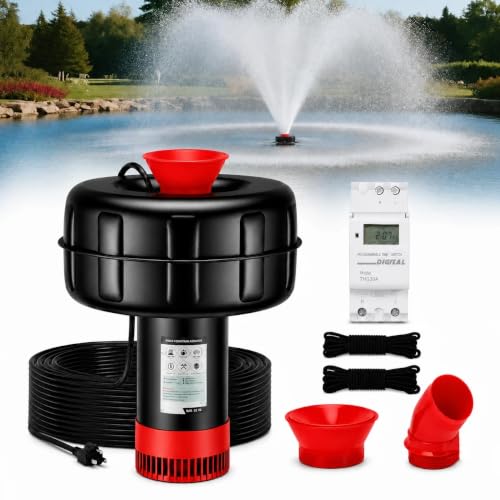 KYZDZQ 15000 GPH Pond Fountain Aerator, 110V,Floating...