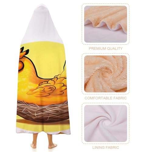Cape à capuche nid d'oiseau doré idée cadeau de voyage - 4
