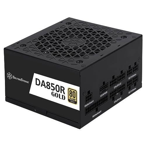 Image of SilverStone Technology DA850R Gold 850W 80 Plus Gold ATX 3.0 & PCIe 5.0 Modular Power Supply, SST-DA850R-GM