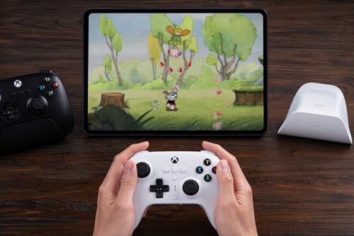 8Bitdo Ultimate 3-mode Controller for Xbox, Hall Effect Joysticks, Compatible with Xbox Series X|S, Xbox One, Windows, and Android - Officially Licensed (White)