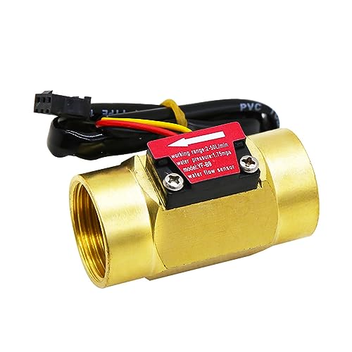 Sensor de flujo de agua de latón G3/4 medidor de efecto Hall BSP 2-50 L/min