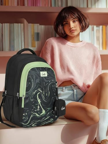 Image of Genie 19 inch Laptop Backpack for Women & Girls | Spacious Office, College & Travel Bag | Water Resistant, Multi-Compartment with Padded Laptop Sleeve
