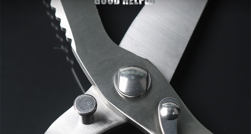 Forbici potenti per Uso Domestico, Forbici da Cucina multifunzionali for Ossa di Pollo in Acciaio Inox