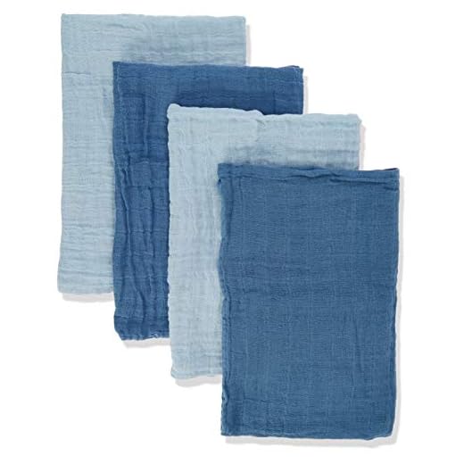 Pippi Unisex Baby 4er Pack Stoffwindeln, Spucktücher, Kuscheltücher oder Windeltücher, Geeignet Badebekleidungsset