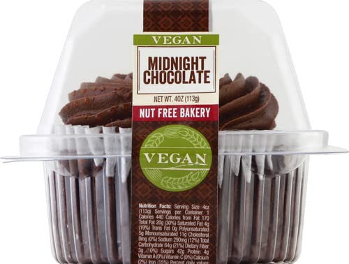 Just Desserts Chocolate Midnight Cupcake, Vegan, 4 oz