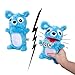 Simba 105953331 ScreamerZ Bär „Babbling Bear“ mit Sound - witziges Kuscheltier mit Schrei-Geräuschen - Plüschfigur für Kinder ab 5 Jahre, ca. 30 cm, blau