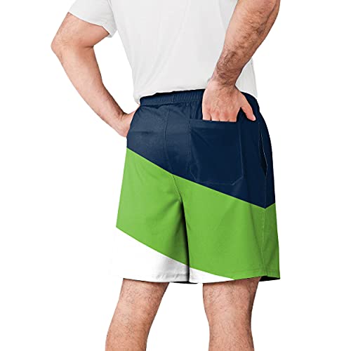Image of FOCO NFL Mens NFL Team Logo Side Stripe Training Shorts