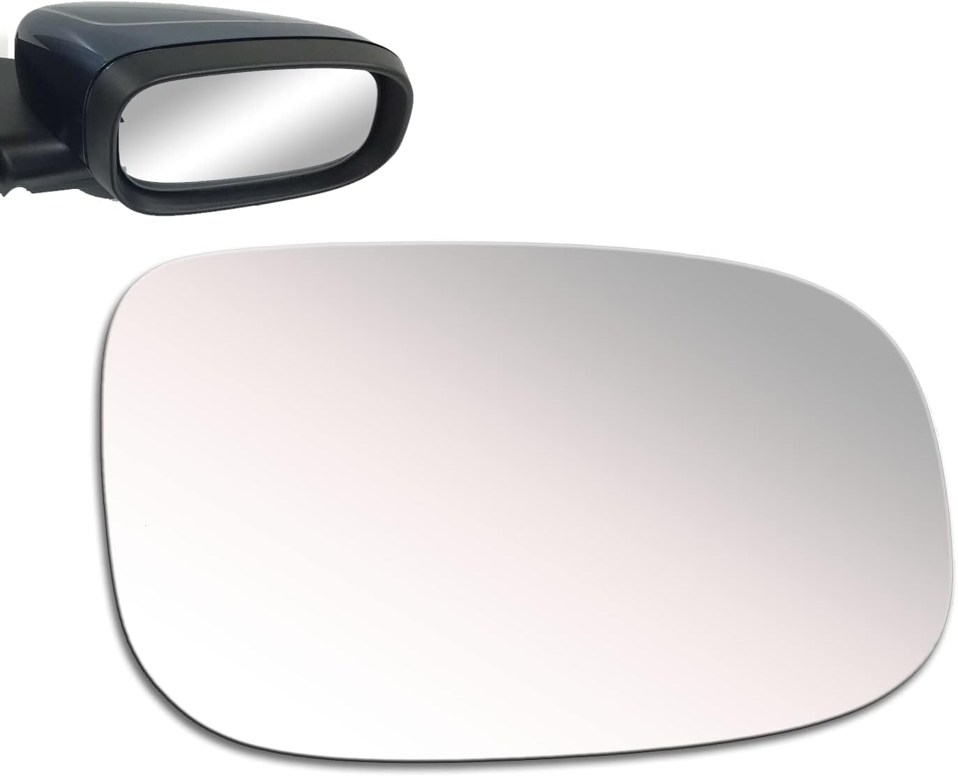 ReYee Mirror Glass fit for 2007 2008 2009 2010 2011 2012 2013 VOLVO C30 C70 S40 S60 S80 V50 V70 Replacement Passenger Right Side View RH Adhesive