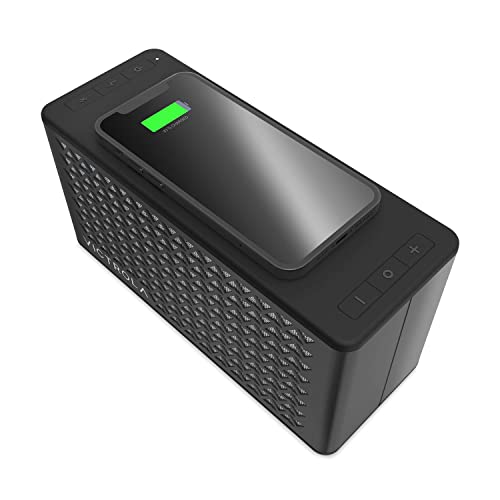 Image of Victrola Music Edition 2 Tabletop Bluetooth Speaker, IP67 Water and Dust Resistant, 20 Hour Battery Life, Multi-Speaker Pairing, Premium Sound and Passive Bass Radiator, Black