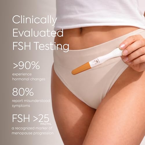 Image of Diagnox Health Menopause Test, At-Home FSH Test Strips to Identify Menopause Stages - Fast 5-Minute Results, Clinical-Grade Midstream Strips (4 Pack)