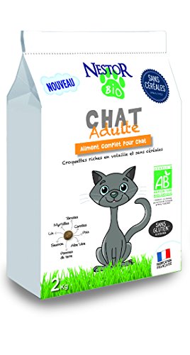 Nestor Bio - Croquettes Bio sans Céréales pour Chat - 2kg