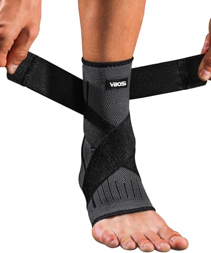 Kuzimua 2 tobilleras ajustables y tobilleras, vendaje para el tobillo y tobillera para fascitis plantar, tendón de Aquiles, deporte, ortopédico, universal izquierda/derecha (2 negras, L)