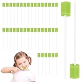 100 Pièces Soins Bucco Bâtonnets, Bâtonnets de Soins Buccaux, Nettoyage Écouvillon Éponge,...