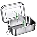 G.a HOMEFAVOR Bento Lunch Box, Stainless Steel Lunch Containers Leakproof with Removable Divider, Metal Lunch Containers, 800 ml, Dishwasher Safe