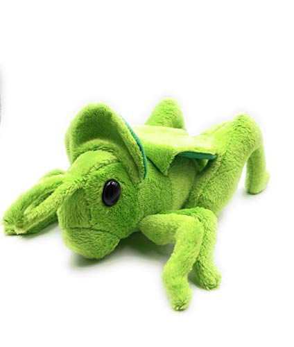 Onwomania Peluche Juguete de Peluche Animal Saltamontes Saltamontes Verde 25 cm