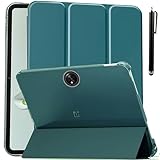ProElite Cover for OnePlus Pad Go 11.35 inch Case Cover, Transparent Flip Case Cover for OnePlus Pad Go 11.35 inch 2023 with Stylus, Support Auto Sleep Wake, Dark Green