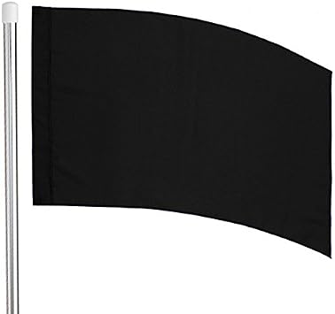 6 Flag Pole and Color Guard Flag Package Black