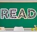 JarThenaAMCS 4 Pcs Reading Bulletin Board Classroom Reading Poster Pastel Composition Read Sign Posters for Back to School Classroom Library Decorations