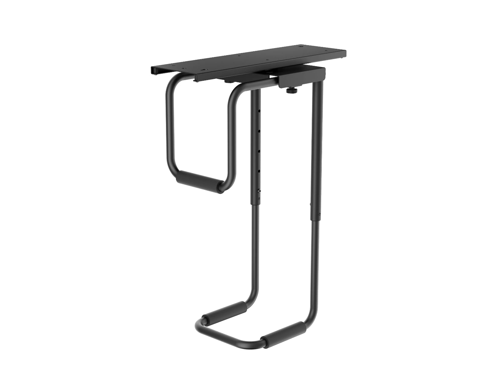 Heavy-Duty Untertisch-PC-Halterung mit Gleitschiene – 360° drehbar, für Gehäuse 123–253 mm, bis 30 kg