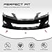 MagicDrift Front Bumper Lip Chin Spoiler, Compatible with 2011-2013 Lexus IS250 Base Sedan Only, MDA Style Polyurethane(PU) Front Lower Splitter Protector, Unpainted Black, 1 PC