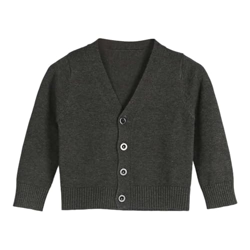 2026 Neonati Ragazze Cardigan Manica Lunga Ragazza Bambino Tasto Maglione
