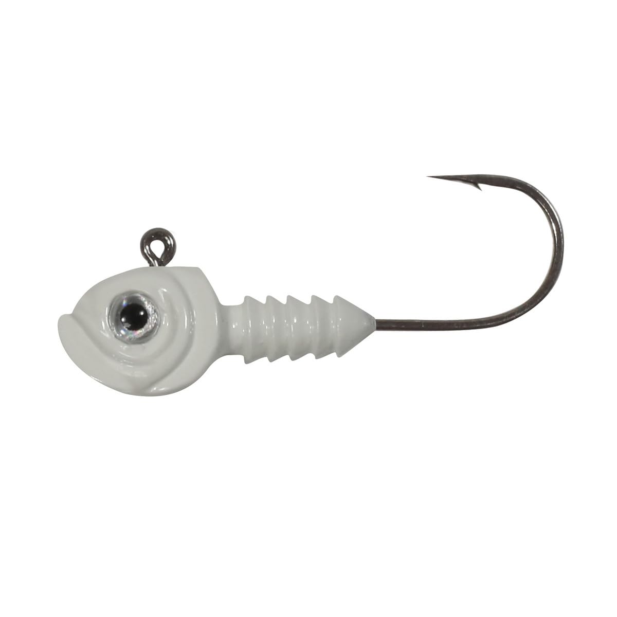 northland fishing tackle smeltinator jig head, premium bass fishing lure for swimbaits & plastics, 2 pack - 1/2 oz, white, 5/0 hook