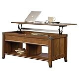 Imtinanz Beautiful Lift-Top Coffee Table, Cherry Wood