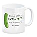 Produktbild speecheese Busier than a cucumber in a women´s prison! Gurke Kaffeebecher Knast Kaffeetasse Spaß alleine