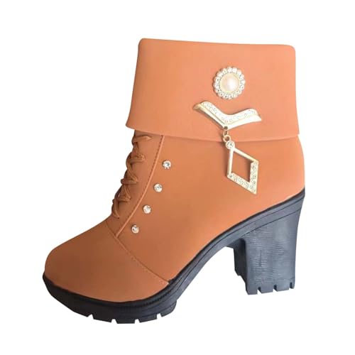 Bottes talon épais et semelle isolante pour marcher confortablement tout l'hiver au chaud