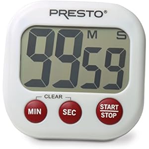 Presto 04214 Electronic Big Digital Timer White