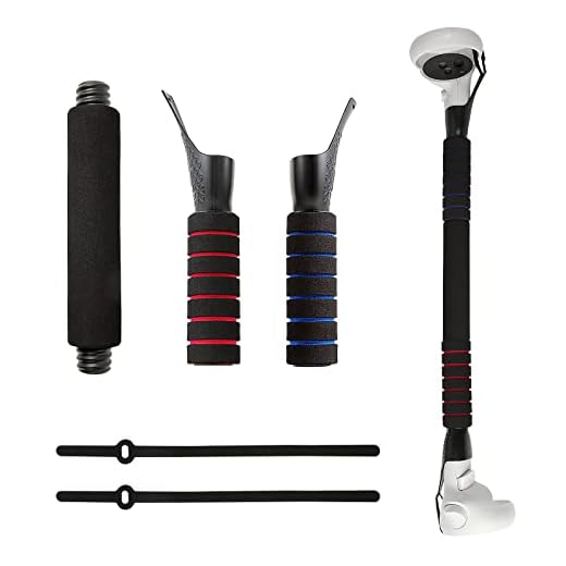 Beat Saber Handles Accessories for Long Beat Saber Games,Long Stick Handle Extension Grips Stand Compatible with Oculus Quest,Quest 2 or Rift S Playing Beat Saber Games, Sturdy,Comfortable to Grip
