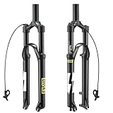 27.5/29 Air MTB Suspension Fork, Travel 120mm Rebound Adjust Straight/Tapered Tube...