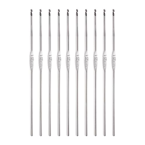 uxcell Stainless Steel Crochet Hook 1.6mm Knitting...