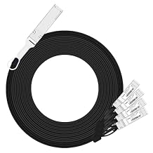 ipolex 40G QSFP+ to 4x10G SFP+ Breakout DAC Twinax Cable for Cisco QSFP-4SFP10G-CU3M, 3-Meter10ft, 40GBASE-CR4 Direct Attach CopperDAC Passive Copper Cable, for Cisco, Ubiquiti and More