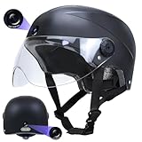 DC Smart Bike Helmet with Cameras Dual HD Front & Rear Video Recorder for Ebike &...