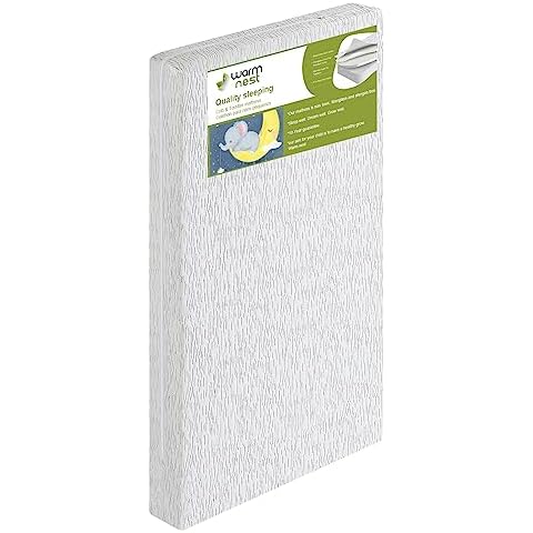 Warm Nest Dual Sided Memory Foam Crib Mattress Cover