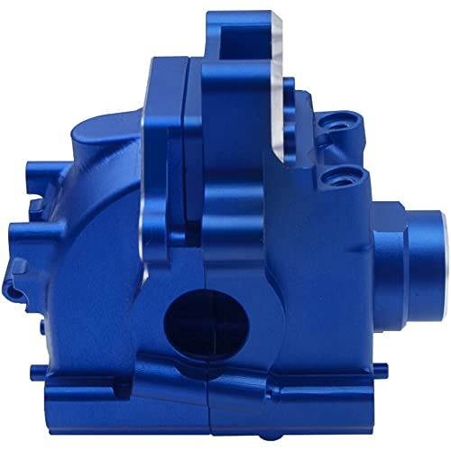 Vgoohobby Metal Front/Rear Gearbox Housing Bulkhead Differential Gear Box Cover Case # 9529 Compatible with Traxxas 1/8 Sledge 4WD 95076-4 RC Monster Truck Upgarde Parts (Blue)