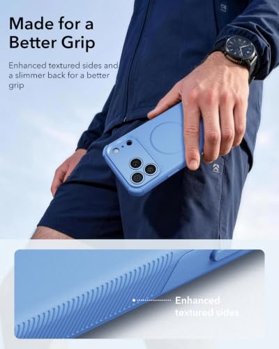 Image of ESR for iPhone 17 Pro Case, for MagSafe, Rugged, Light Blue | Camera Control, 7X Military-Grade Drop Protection, Magnetic Phone Case, Shockproof, Dustproof Port Cover, Secure Grip