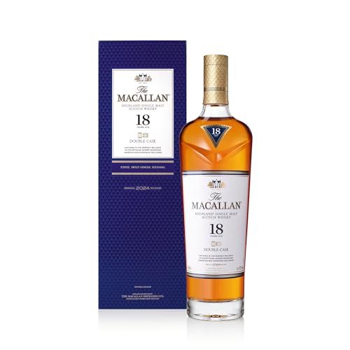 Macallan 18 Jahre, Double Cask, Single Malt Scotch Whisky, mit Geschenkverpackung, Noten von...
