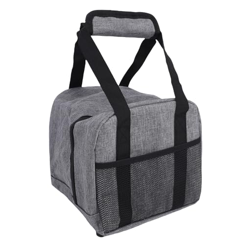 Bolsa para bolos portátil acolchada gris, funda de transporte de exterior 2