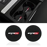2 Pcs Black car Cup Holder Coaster Compatible with GT LINE 2.75 Inch Silicone Anti-Slip Fashion car Interior Accessories