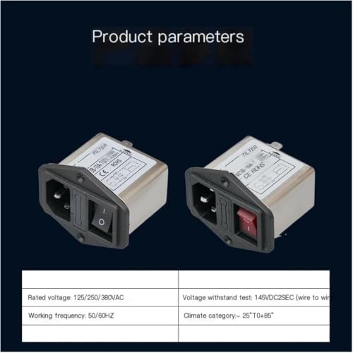 Filtre CW2B 3A T bloqueur de parasites électriques pour prise 220V