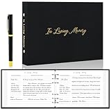 Gästebuch für Trauerdienst, Leinen-Feier des Lebens, Gästebuch mit Stift, 88 Seiten, lose Blätter, in liebevoller Erinnerung, Beerdigungsregistrierung, Schild in Buch zum Ehren der Lieben, 25,4 x 19,1