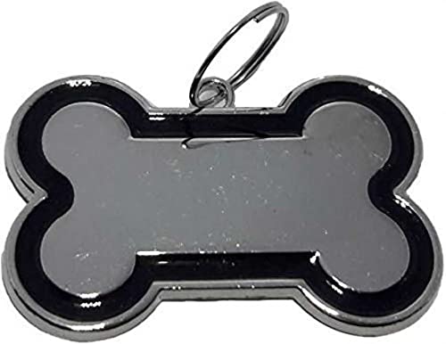 Kapoor pets™ Large Bone Shape Dog Face Tag Personalize ID Name Tag Black Plain Black, Silver Dog Tag (B09H31W1GD) Amazon Price History, Amazon Price Tracker