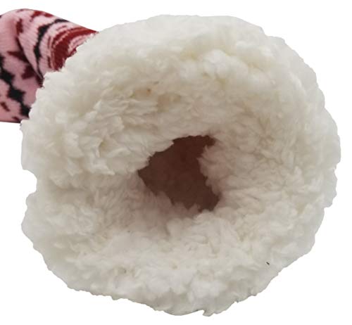 Fluffy Thermal Sherpa Slipper Socks, 3 Pairs for Women, Ultra Soft Christmas Winter Non Skid3