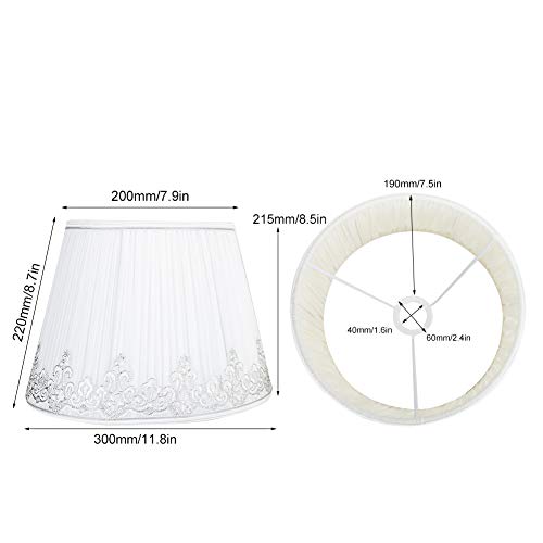 Paralume Medio 2 Pezzi con Tessuto Moderno in